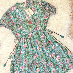 Perry Walker Collective "Dress in Pink/Green Floral" NWT